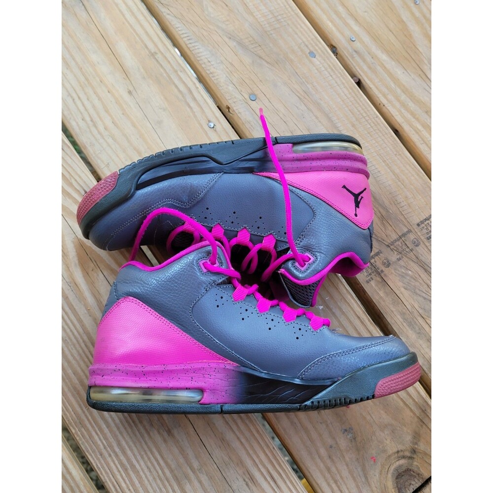 Jordan Flight Origin 2 GG Grey Fuchsia Pink Black 718075-006 Size 7